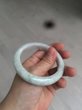 Load image into Gallery viewer, 55.6 mm Certified type A 100% Natural light green Jadeite bangle AZ86-1636