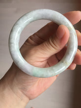 Load image into Gallery viewer, 53.9mm Certified 100% natural Type A light green purple brown chubby round cut jadeite jade bangle BQ16-5818