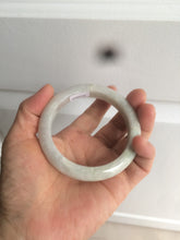 Load image into Gallery viewer, 55.6 mm Certified type A 100% Natural light green Jadeite bangle AZ86-1636