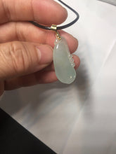 Load image into Gallery viewer, 100% natural type A icy watery light green blessed melon Jadeite Jade pendant AZ192