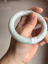 Load image into Gallery viewer, 53.9mm Certified 100% natural Type A light green purple brown chubby round cut jadeite jade bangle BQ16-5818