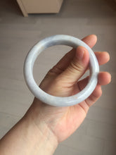 Load image into Gallery viewer, 62.5mm certified 100% natural Type A light purple/white jadeite jade bangle PA11-6113