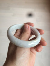 Load image into Gallery viewer, 55.6 mm Certified type A 100% Natural green/yellow/light purple with red floating flowers Jadeite bangle AZ85-1630