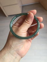 Load image into Gallery viewer, 58.2mm Certified Type A 100% Natural dark green/blue/gray/black Guatemala Jadeite bangle pj96-3462
