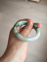 Load image into Gallery viewer, 51.5mm certified 100% natural Type A sunny green/purple/yellow(FU LU SHOU) jadeite jade bangle BK45-5080