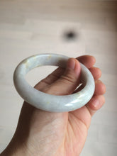 Load image into Gallery viewer, 55.6 mm Certified type A 100% Natural green/yellow/light purple with red floating flowers Jadeite bangle AZ85-1630