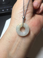 Load image into Gallery viewer, 16-19mm Type A 100% Natural icy watery sunny green white yellow Jadeite Jade safety Guardian ring bead set F134