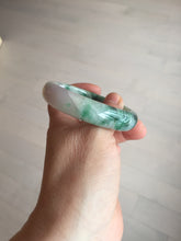 Load image into Gallery viewer, 51.5mm certified 100% natural Type A sunny green/purple/yellow(FU LU SHOU) jadeite jade bangle BK45-5080