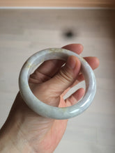 Load image into Gallery viewer, 55.6 mm Certified type A 100% Natural green/yellow/light purple with red floating flowers Jadeite bangle AZ85-1630