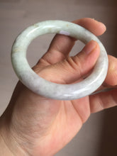 Load image into Gallery viewer, 51mm Certified 100% natural Type A light green purple brown chubby round cut jadeite jade bangle BQ15-5802