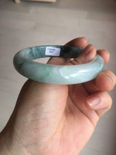 Load image into Gallery viewer, 58.2mm Type A 100% Natural light green/blue/white chubby Jadeite Jade bangle BS130-4037