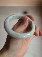 Load image into Gallery viewer, 55.6 mm Certified type A 100% Natural green/yellow/light purple with red floating flowers Jadeite bangle AZ85-1630