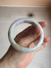 Load image into Gallery viewer, 55.6 mm Certified type A 100% Natural green/yellow/light purple with red floating flowers Jadeite bangle AZ85-1630