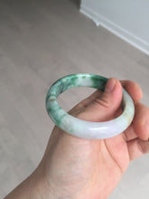 Load image into Gallery viewer, 51.5mm certified 100% natural Type A sunny green/purple/yellow(FU LU SHOU) jadeite jade bangle BK45-5080