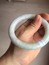 Load image into Gallery viewer, 56.6mm Certified 100% natural Type A light green purple brown chubby round cut jadeite jade bangle BQ14-5819