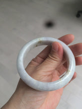 Load image into Gallery viewer, 55.6 mm Certified type A 100% Natural green/yellow/light purple with red floating flowers Jadeite bangle AZ85-1630