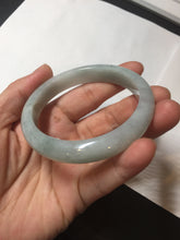 Load image into Gallery viewer, 54mm certified Type A 100% Natural light green white Jadeite Jade bangle BM67-0316