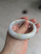 Load image into Gallery viewer, 55.6 mm Certified type A 100% Natural green/yellow/light purple with red floating flowers Jadeite bangle AZ85-1630