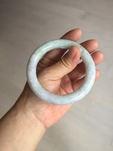 Load image into Gallery viewer, 56.6mm Certified 100% natural Type A light green purple brown chubby round cut jadeite jade bangle BQ14-5819