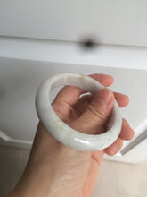 Load image into Gallery viewer, 55.6 mm Certified type A 100% Natural green/yellow/light purple with red floating flowers Jadeite bangle AZ85-1630