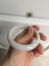 Load image into Gallery viewer, 55.6 mm Certified type A 100% Natural green/yellow/light purple with red floating flowers Jadeite bangle AZ85-1630