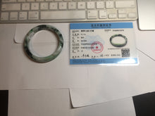 Load image into Gallery viewer, 60mm certified Type A 100% Natural sunny green dark green brown Jadeite Jade bangle AA46-3274