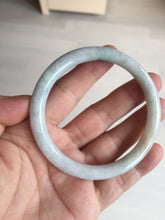 Load image into Gallery viewer, 57.5mm certified 100% natural type A light green/purple/yellow(FU LU SHOU) round cut jadeite jade bangle BN57-3122