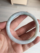 Load image into Gallery viewer, 57.5mm certified 100% natural type A light green/purple/yellow(FU LU SHOU) round cut jadeite jade bangle BN57-3122