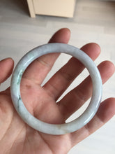 Load image into Gallery viewer, 57.5mm certified 100% natural type A light green/purple/yellow(FU LU SHOU) round cut jadeite jade bangle BN57-3122
