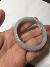 Load image into Gallery viewer, 49mm Certified Type A 100% Natural light green red oval Jadeite Jade bangle BM68