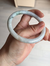 Load image into Gallery viewer, 57.5mm certified 100% natural type A light green/purple/yellow(FU LU SHOU) round cut jadeite jade bangle BN57-3122