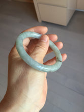 Load image into Gallery viewer, 53.5mm Certified Type A 100% Natural light green purple round cut Jadeite bangle PD203-3923