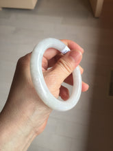Load image into Gallery viewer, 56mm Certified Type A 100% Natural light purple white round cut Jadeite bangle BS128-4024