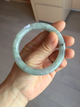 Load image into Gallery viewer, 53.5mm Certified Type A 100% Natural light green purple round cut Jadeite bangle PD203-3923
