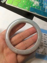 Load image into Gallery viewer, 56.7mm Certified type A 100% Natural green/blue/purple Jadeite Jade bangle L141-9629