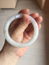 Load image into Gallery viewer, 56mm Certified Type A 100% Natural light purple white round cut Jadeite bangle BS128-4024
