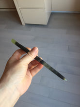 Load image into Gallery viewer, 19cm 100% Natural black and green Xiu Jade (Serpentine) Hairpin AW54