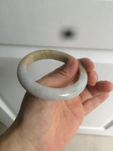 Load image into Gallery viewer, 55.5 mm Certified type A 100% Natural green/yellow/light purple with red floating flowers Jadeite bangle AZ84-1645