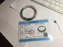Load image into Gallery viewer, 59.5mm certified Type A 100% Natural light purple light brown dark green sunny green Jadeite Jade bangle AA48-3312