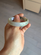 Load image into Gallery viewer, 50.5mm certified 100% natural Type A light green/gray/purple jadeite jade bangle PD201-2387