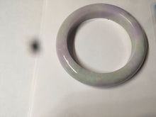 Load image into Gallery viewer, 53mm Certified 100% natural Type A olive green/white/purple jadeite jade bangle AZ2-0466