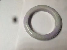 Load image into Gallery viewer, 53mm Certified 100% natural Type A olive green/white/purple jadeite jade bangle AZ2-0466