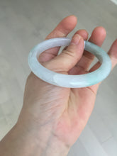 Load image into Gallery viewer, 56.5mm certified 100% natural type A white/light green white purple jadeite jade bangle AH96-0543