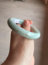 Load image into Gallery viewer, 57mm Certified Type A 100% Natural dark green/white//black Jadeite Jade bangle BK41-8354