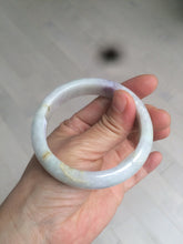 Load image into Gallery viewer, 53.6mm 100% natural Type A light green/purple/yellow/white (FU LU SHOU, 福禄寿) jadeite jade bangle AZ83-1647