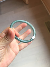 Load image into Gallery viewer, 56.7mm Certified Type A 100% Natura dark blue/green/gray/black Guatemala slim round cut Jadeite bangle AZ170-2448