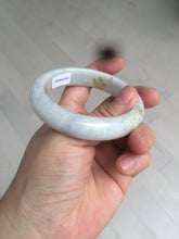 Load image into Gallery viewer, 53.6mm 100% natural Type A light green/purple/yellow/white (FU LU SHOU, 福禄寿) jadeite jade bangle AZ83-1647