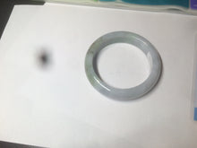 Load image into Gallery viewer, 52.8mm Certificated light green, white, purple, brown jadeite jade bangle K129-0614