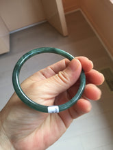 Load image into Gallery viewer, 58.4mm Certified Type A 100% Natural dark green/blue/gray/black Guatemala Jadeite bangle AZ169-3456