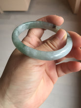 Load image into Gallery viewer, 51.8mm certified Type A 100% Natural icy watery light green/red oval Jadeite Jade bangle BQ9-3799